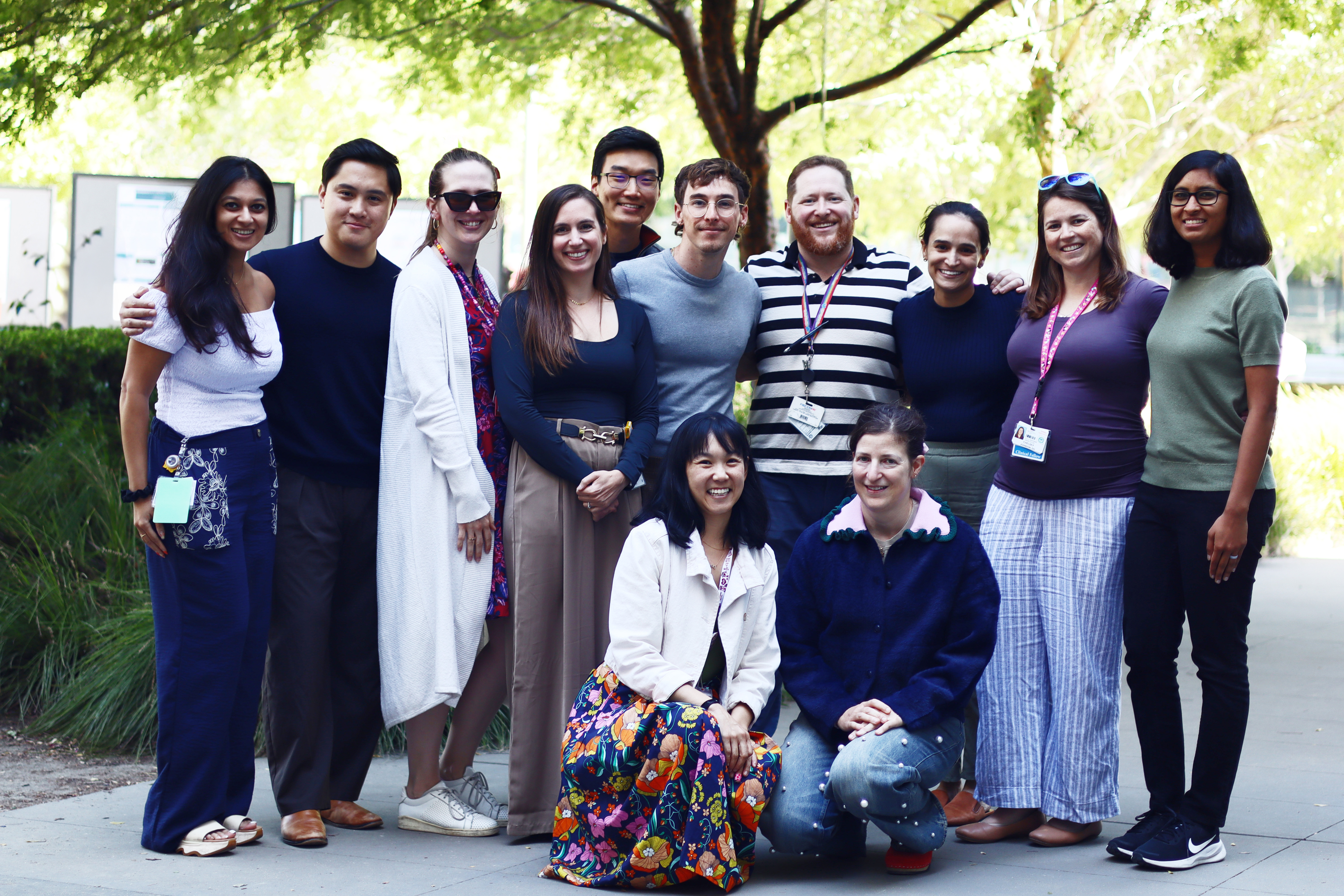 Critical Care Fellows in front of Mission Hall, SF 