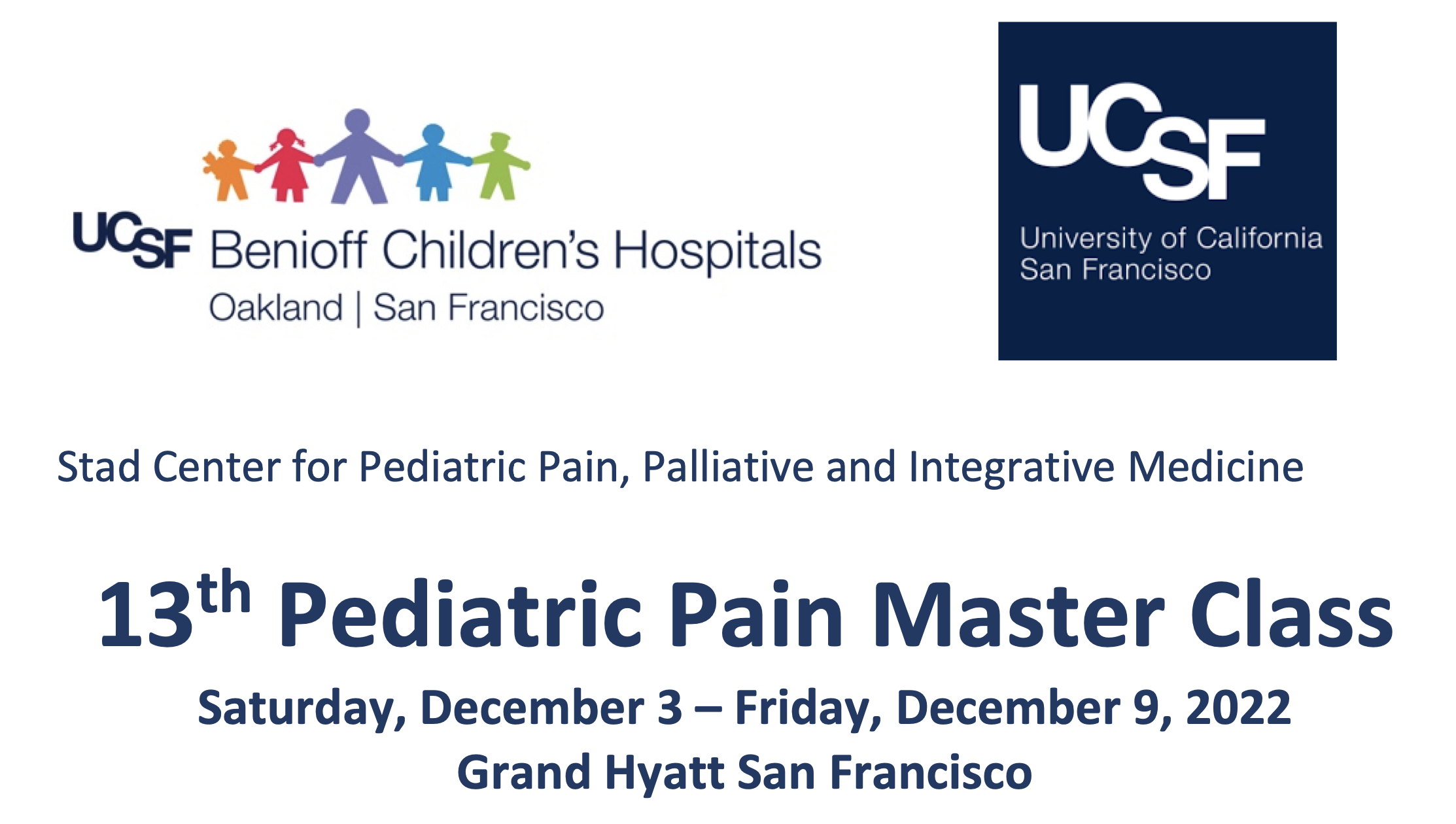 13th annual pediatric pain master class