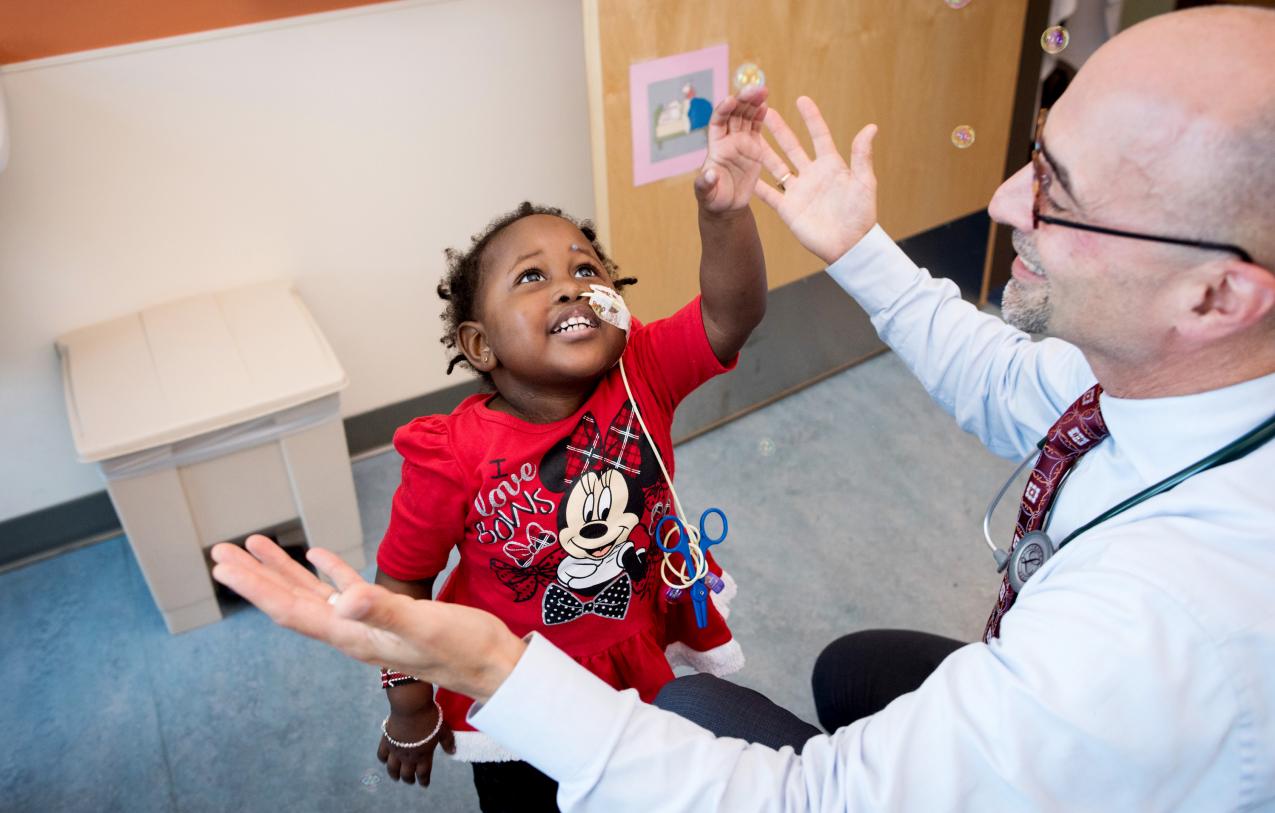 Doctor and child play