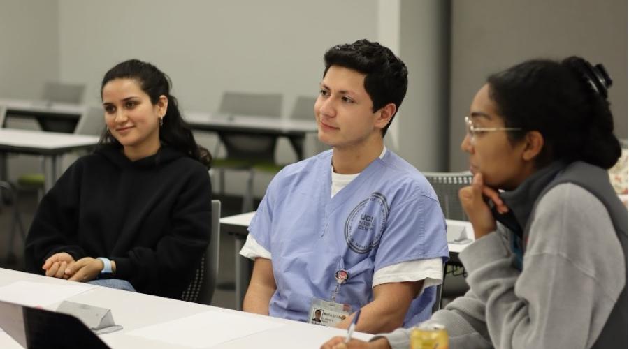 Peds-START students listen in on a lecture. 