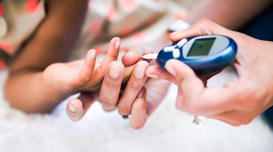 A patient uses a Continuous Glucose Monitor (CGM). 
